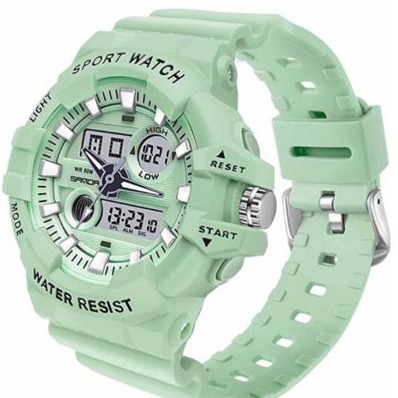 FLAPI Dual-Display Waterproof Wrist Watch w/ Alarm